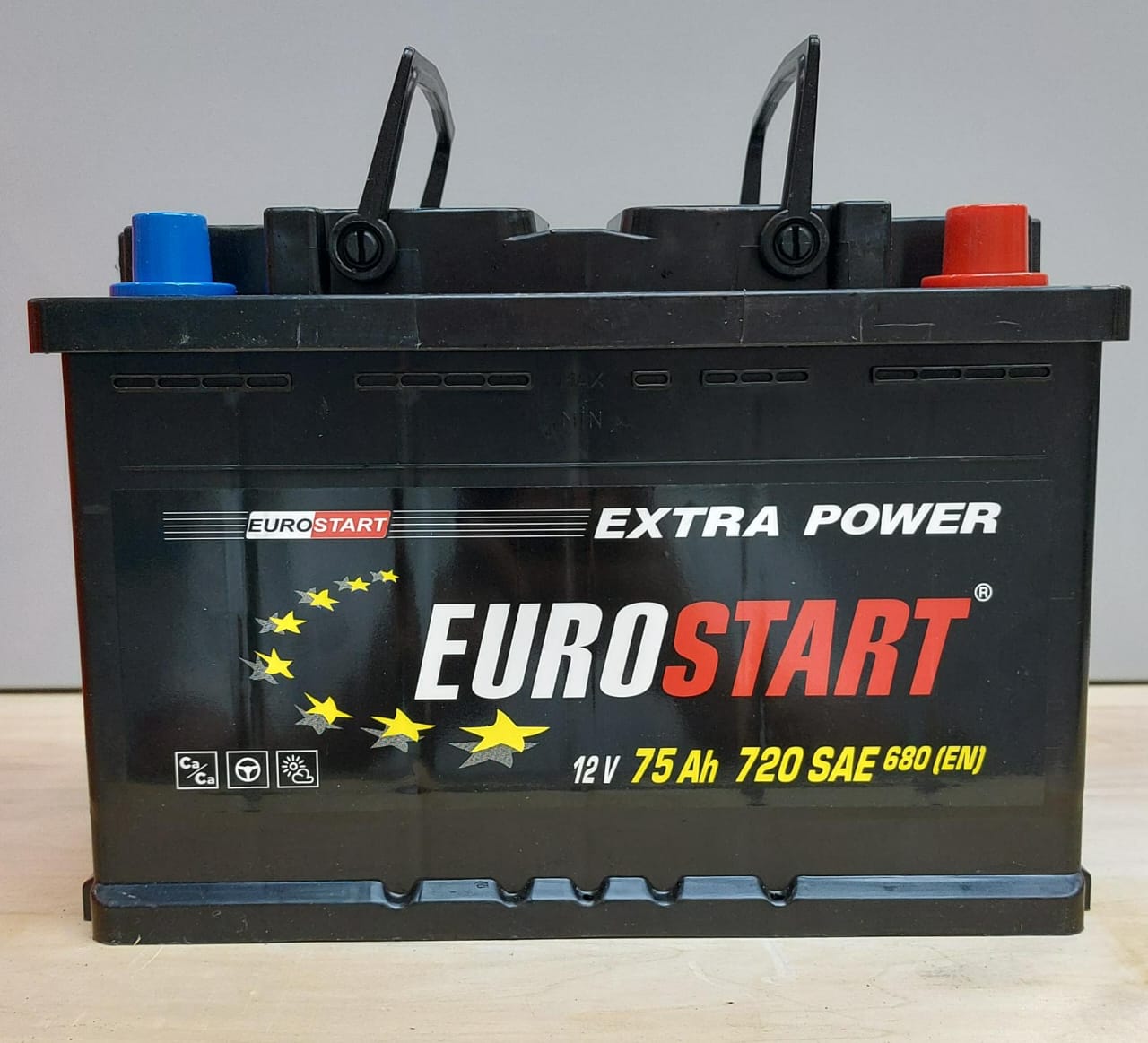 Аккумулятор EUROSTART Extra Power 75Ah 680A R+ 278x175x190