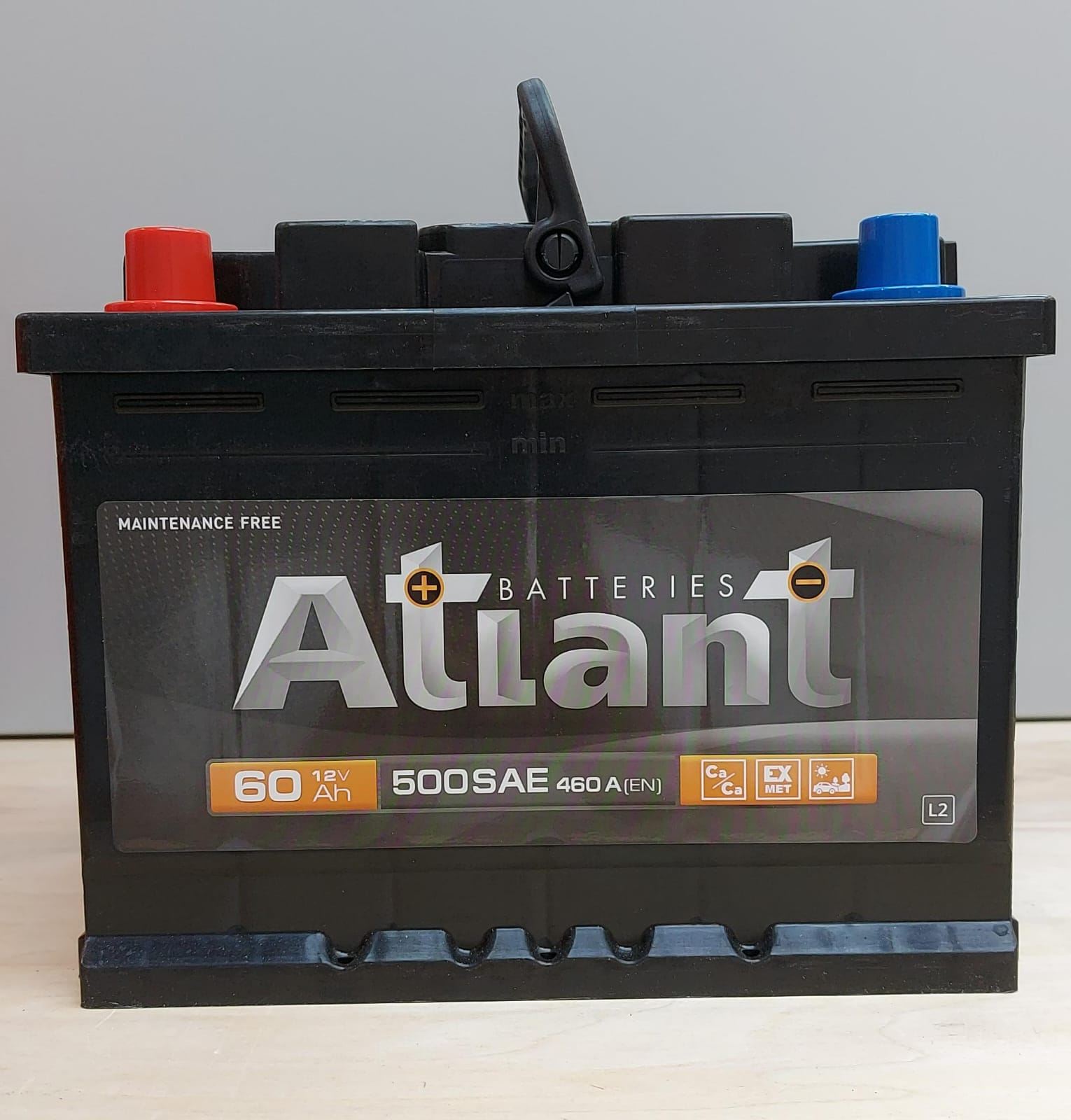 Аккумулятор 12V ATLANT Black 60Ah 460A L+ 242x175x190