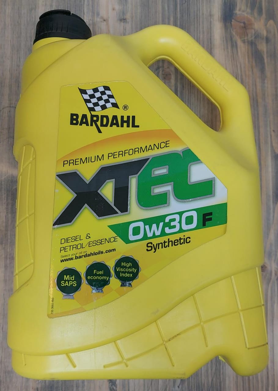 Синтетическое моторное масло 0W30f Bardahl XTeC 5L 36853