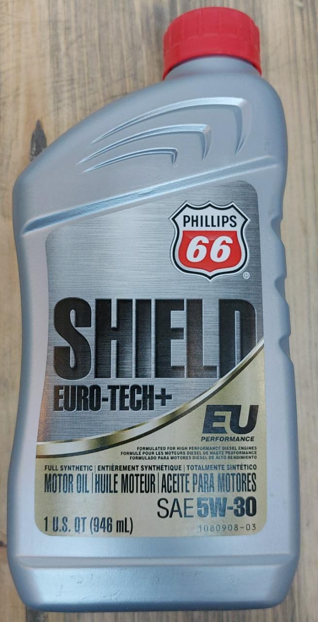 Высококачественное синтетическое масло Phillips66 EURO-TECH+ 5W30 0,946 л. 1076585