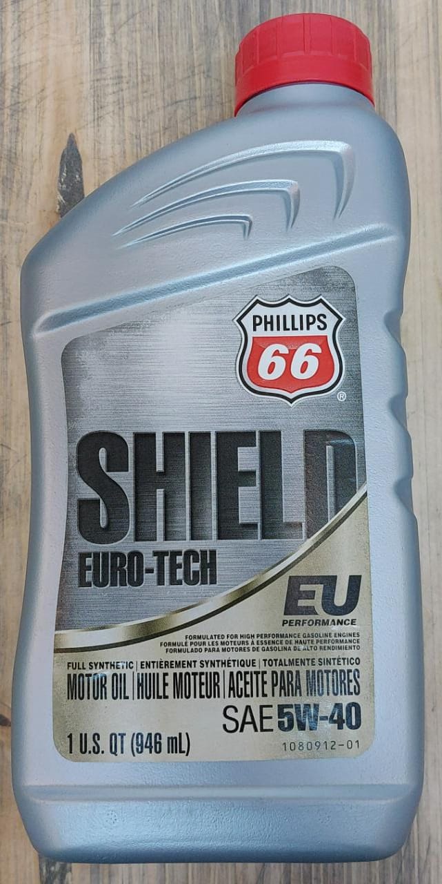 Высококачественное синтетическое моторное масло Phillips66 SHIELD EURO-TECH 5W40 0,946L 1076582