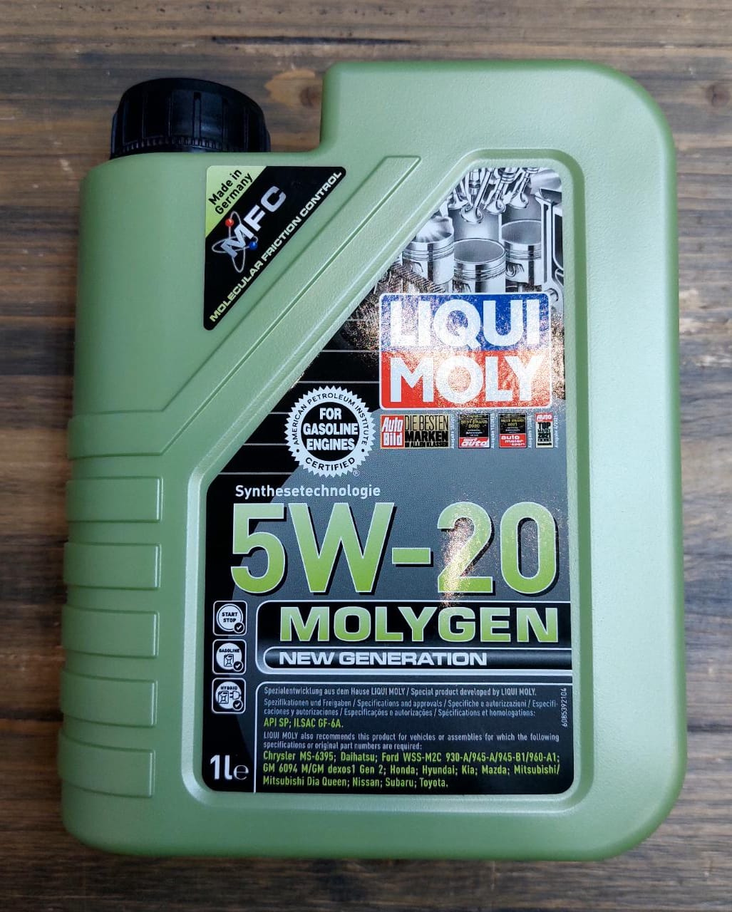 Моторное масло Liqui Moly 5W-20 Molygen 1L