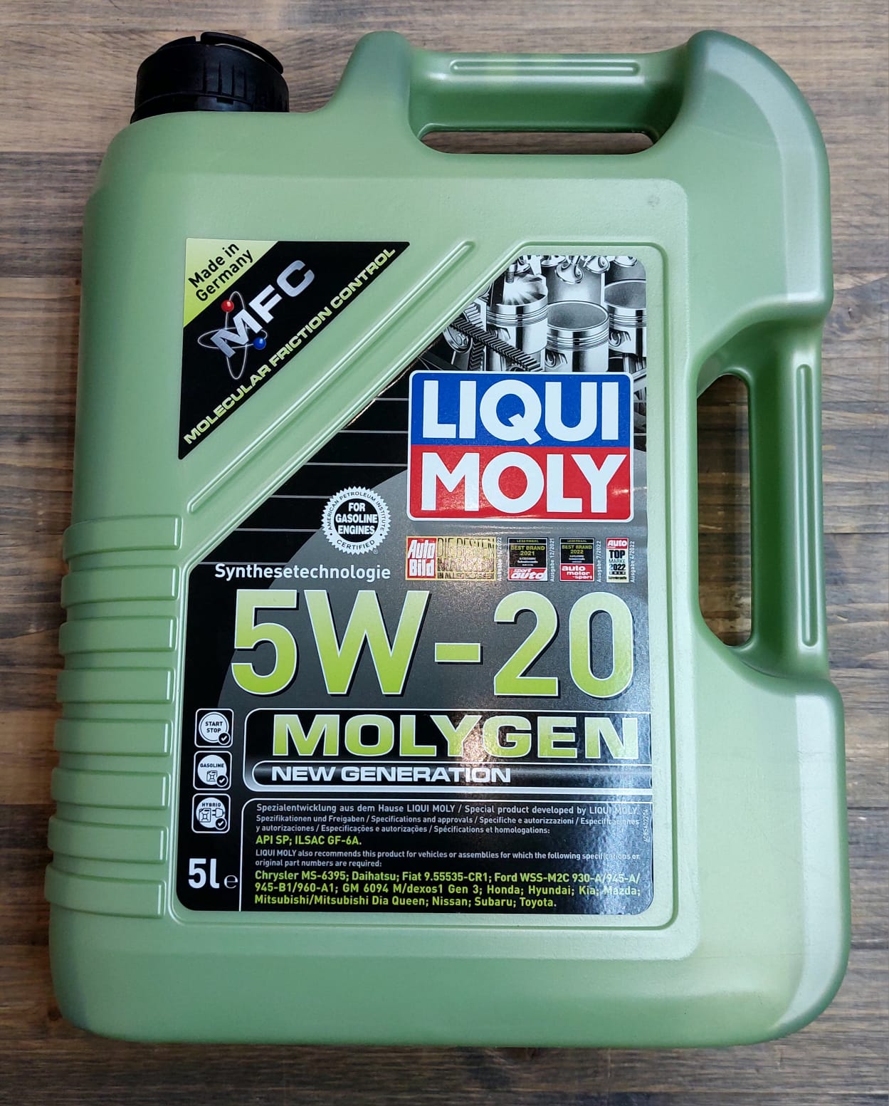 Моторное масло Liqui Moly 5W-20 Molygen 5L